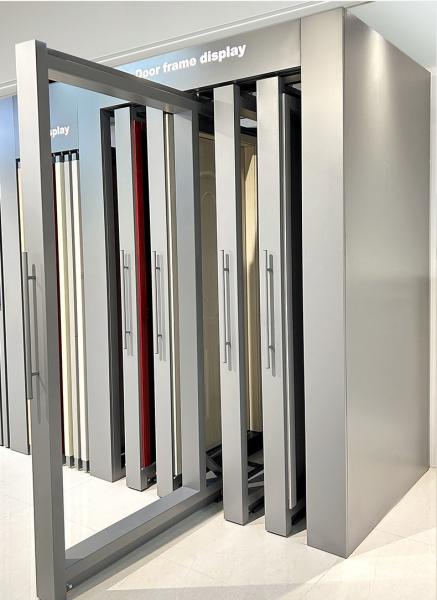 2545mm Display Cabinet Stand Customized Powder Coated Door Frame Display