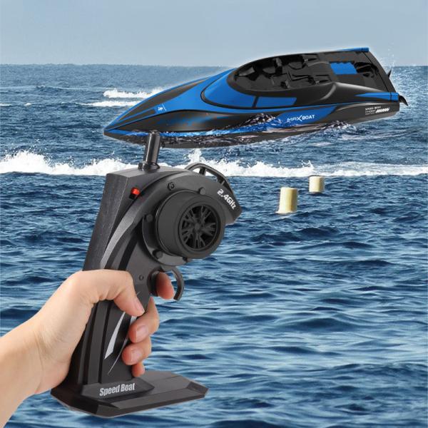 20 KPH High Speed Remote Control Water Play Electric Boats with Plastic Material