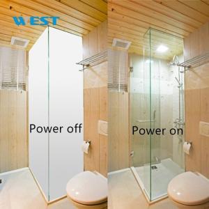 White Non Adhesive Smart PDLC Film Controllable Transparency Decorative
