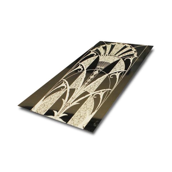 Decoration 1500mm Golden Color Decorative Stainless Steel Sheet For Elevator Cabins