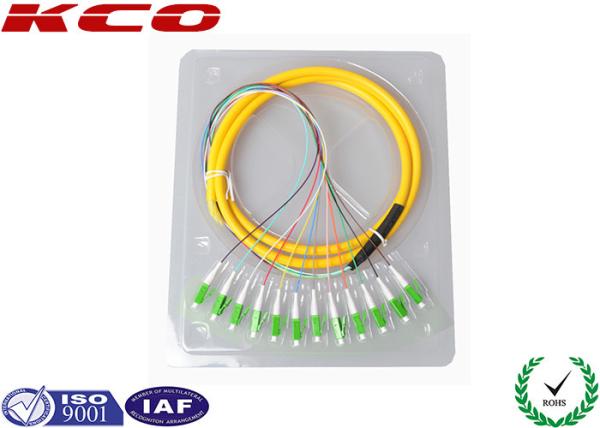 LC Optical Fiber Pigtail / Optical Fiber Fanout Pigtail Fiber Optic Connectors 8core 12core 24core