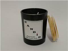 Home decor candle; black scented glass candle,luxury candle, unique candle