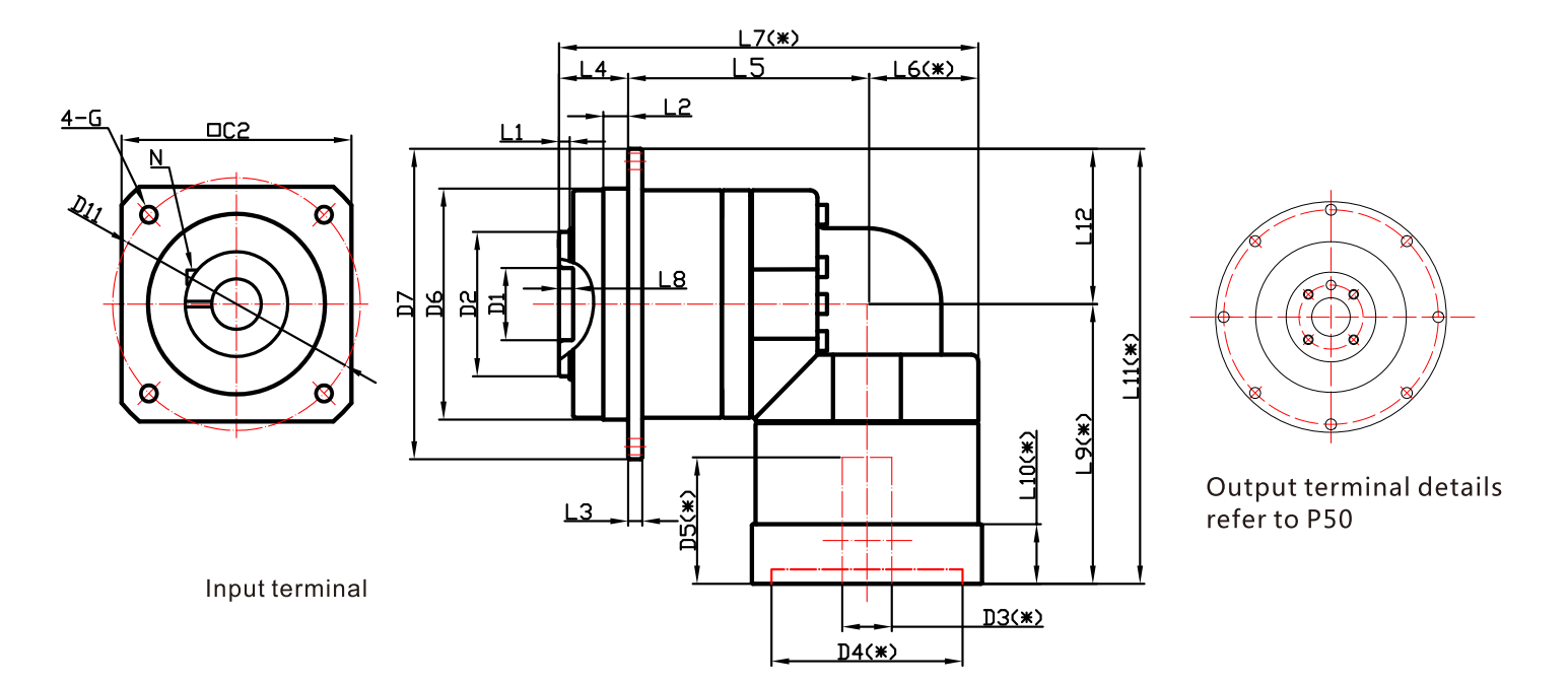 TDR Series Right-Angle Planetary Gearbox