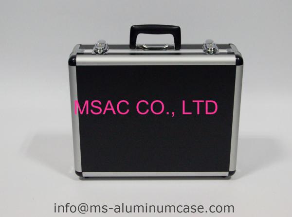 Equipment Strong Aluminum Hard Case Black Fireproof Panel One Lock For Security