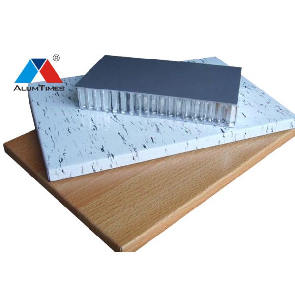 Kitchen Cabinet Aluminum Honeycomb Board With PE Coated Wooden Stone Texture