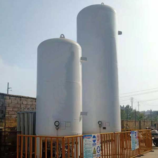 Double Wall Vacuum LNG Cryogenic Tank Co2 Storage
