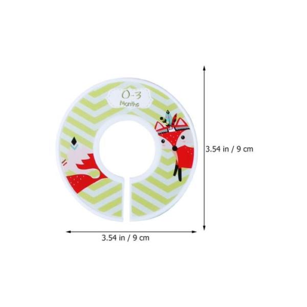 Divisores de armario para bebés de madera, organizadores de ropa para recién nacidos.