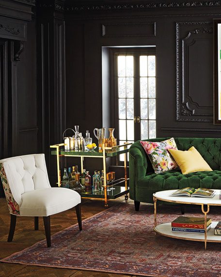 Marble Top Drinks Trolley Black Trolley Rattan Bar Cart