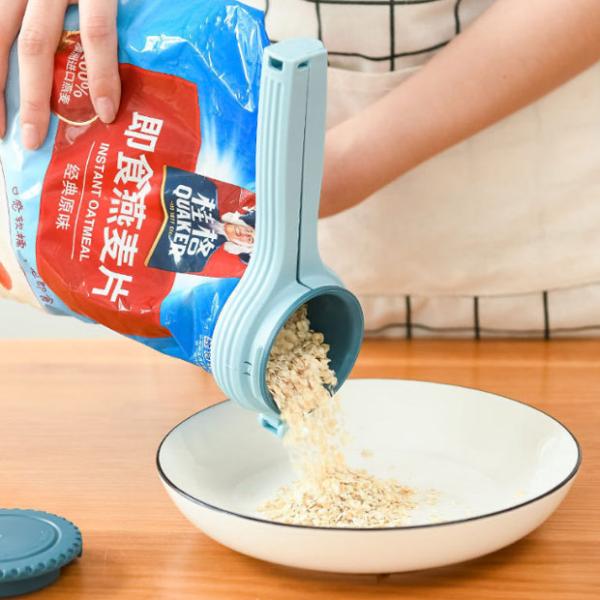 Kitchen Chip Bag Food Storage Sealing Clips With Pour Spouts