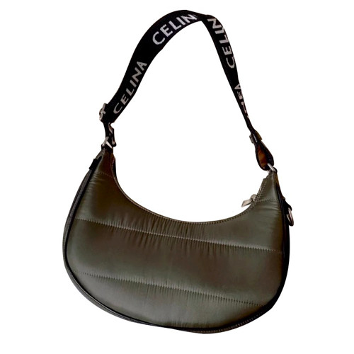 Letter Strap PU Shoulder Bag Down Quilted Shoulder Bag