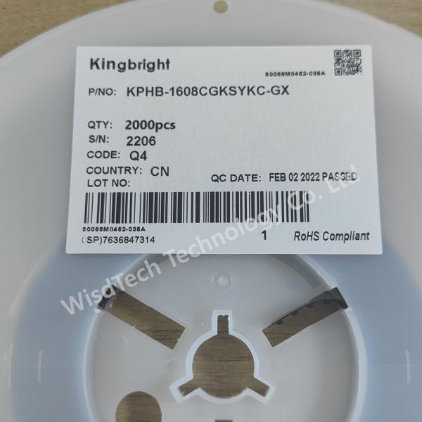 LED standard KPHB-1608CGKSYKC-GX LED à haute puissance SMD