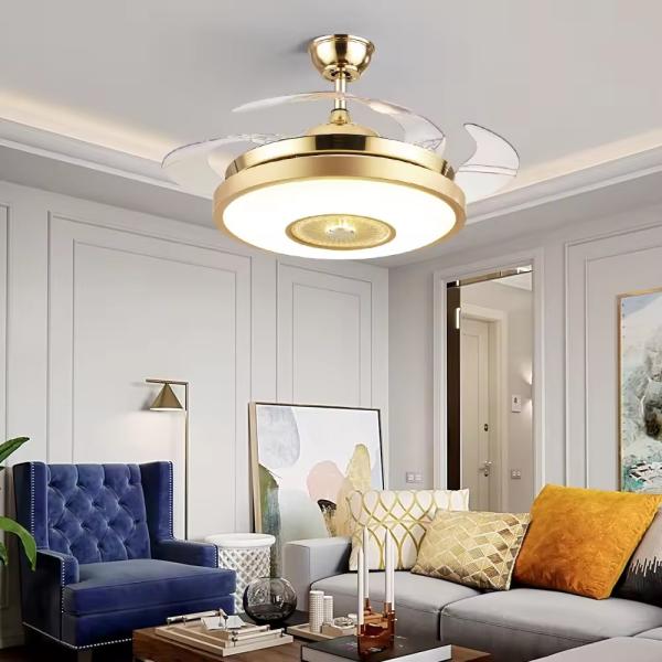 LED Light Invisible Ceiling Fan Lamp for Energy-saving and Eco-friendly Lighting