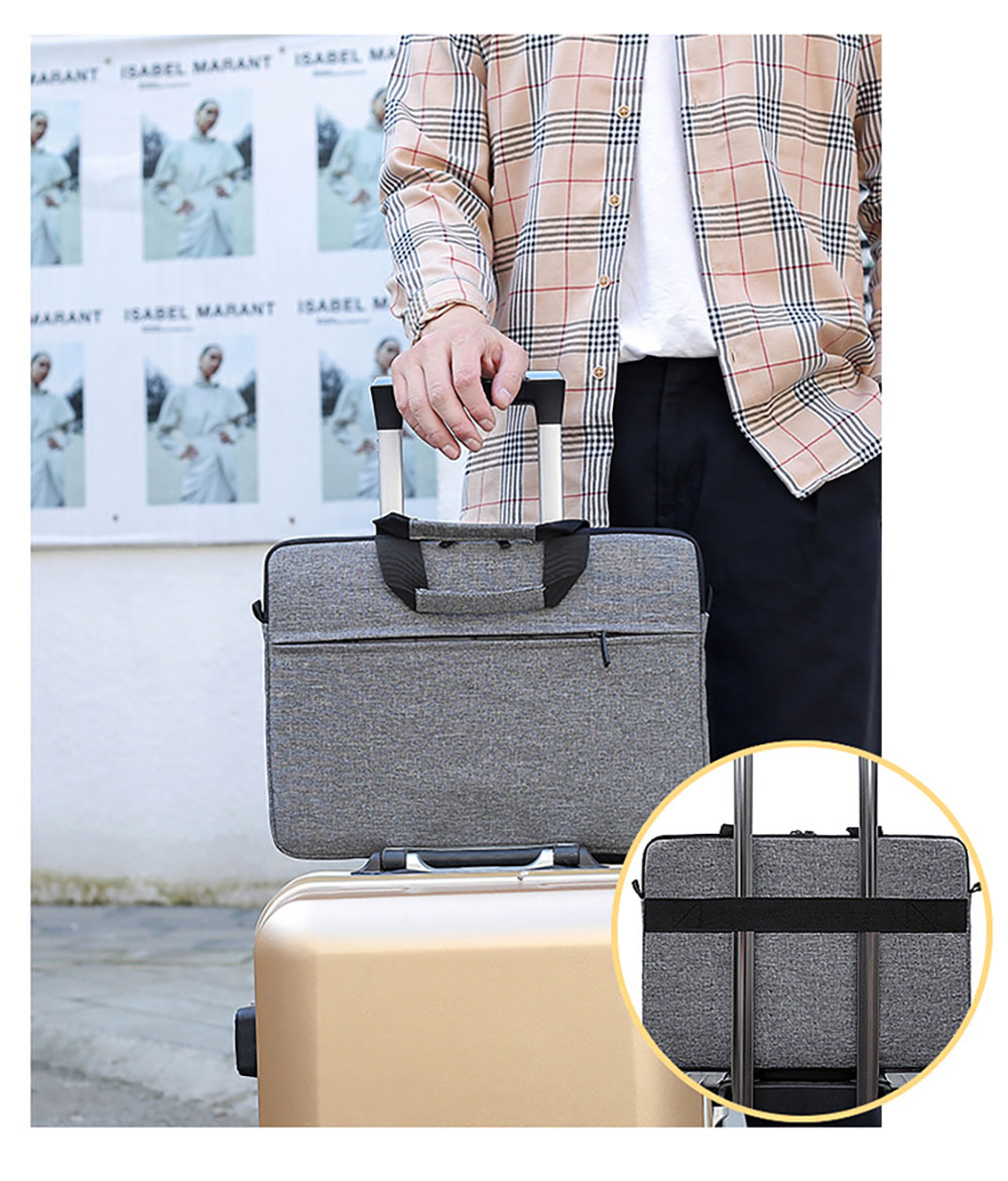 Business Casual Waterproof Laptop Bag Nylon Tablet Cover with Zipper & Shoulder Strap Portable Inch Work Bag Wholesale OEM/ODM/Private Label