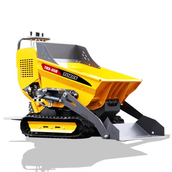 0.5-0.8t Stand Behind Tracked Mini Dumper For Construction And Mining