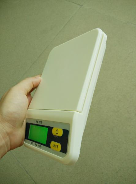 ABS Plastic Food Measuring Scale Low Battery Indication For Kitchen Use