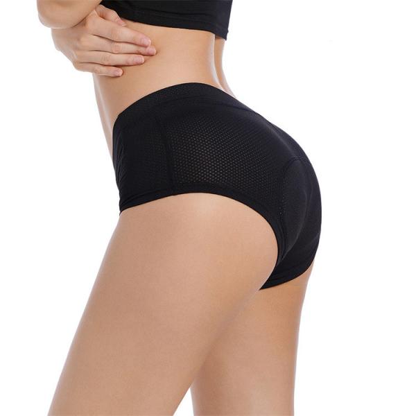 Women's Outdoor Bicycle Biker Underwear Slim Elastic Breathable Shockproof 3D Silicone Cushion Underwear
