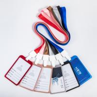 Protector de caja de tarjeta de identificación de silicona con cordón retráctil y hebilla de separación