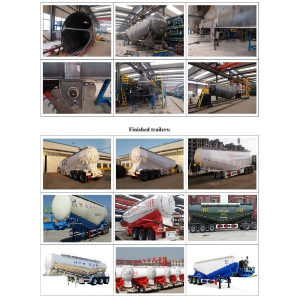Стандарт 28T Двухскоростное посадочное колесо Сухое грузовое цементное танкерное транспортное полуприцеп