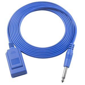 3.0M PVC électrochirurgiques disposables de mise à la terre des plaquettes ESU câble pour des résultats chirurgicaux précis