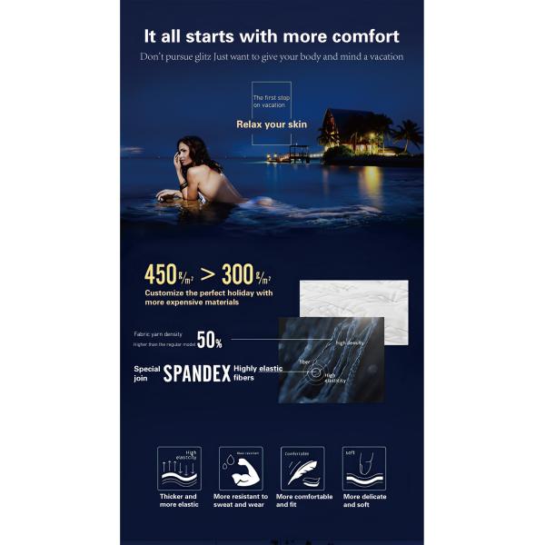Experience Ultimate Comfort JOURM Five-Star Anti-Mite Mattress with Fabric Cover