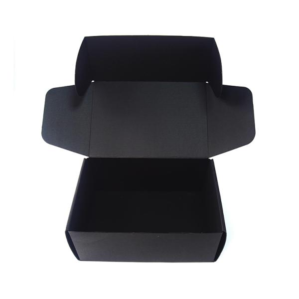 Custom Logo Matte Black Corrugated Mailer Box for Custom Size Accepted Shipping Boxes