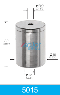 Cylindrical Iron Ceiling Attachment Nickel Plated Easy Installation