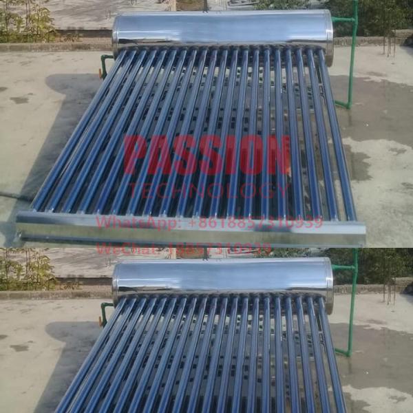 Não tanque do calefator solar 5L de tubo de vácuo do aquecedor de água solar 200L da pressão