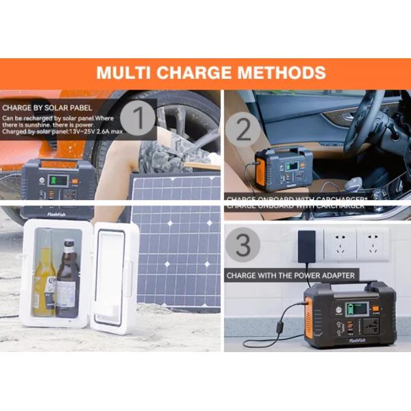 На открытом воздухе располагаясь лагерем портативная солнечная батарея лития электростанции 200W генератора аварийная