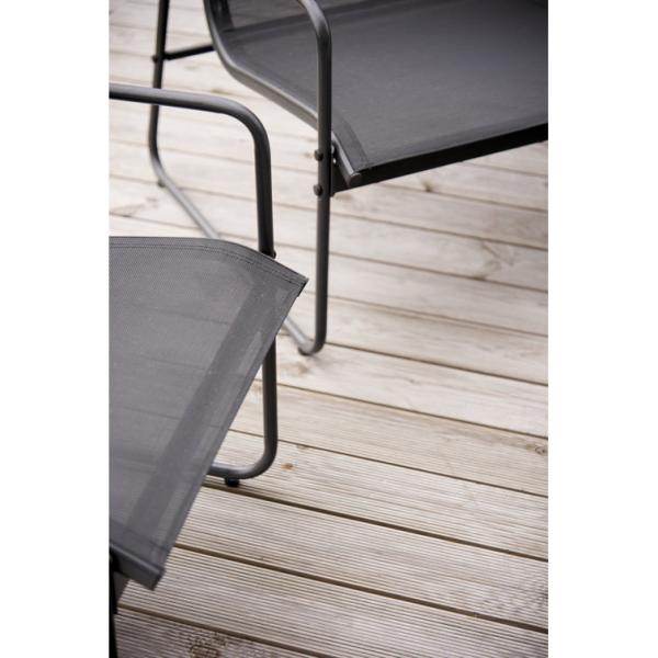 Metal Furniture Patio Set for Backyard Garden AJUNION 4 Seater Conversation Lounge Set