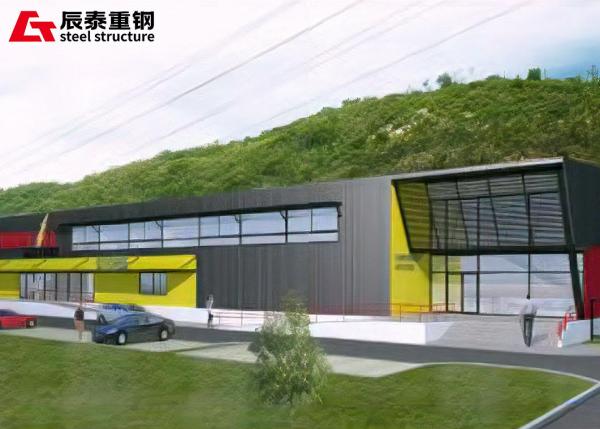 Modern Steel Car Workshop Prefabricated Steel Structure Showroom