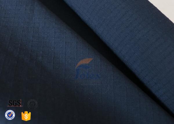 Fogo da tela dos azuis marinhos 210gsm Ripstop Kevlar Aramid - uniforme retardador da polícia da veste