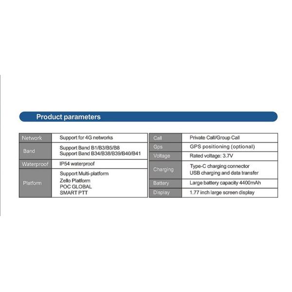 POC Длинные расстояния Двухстороннее радио BQ-XQ 4G национальный радиостанция 4G национальный5000 километров интерком
