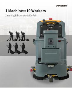 500W Industrial Ride on Floor Scrubber Dryer For Shopping Mall