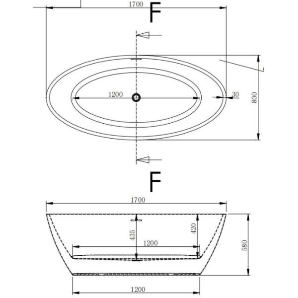 Oval Luxury Freestanding Bathtub Egg Design with Customized Request and Hand Control