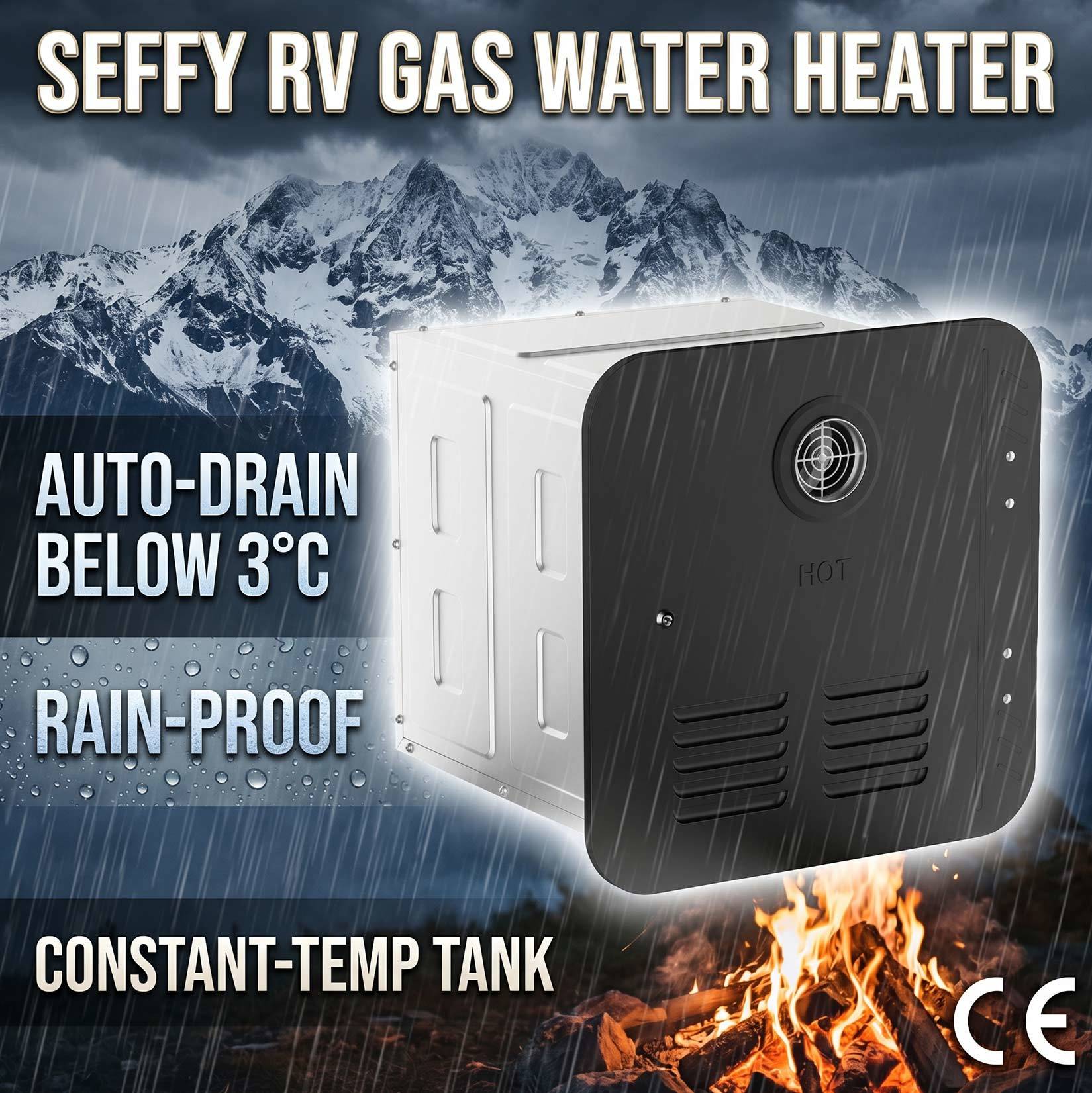 Tankless RV Gas Water Heater Instant Hot Propane LPG Stainless Steel Caravan 4x4 Camper Trailer Outdoor Shower Camping UK AU
