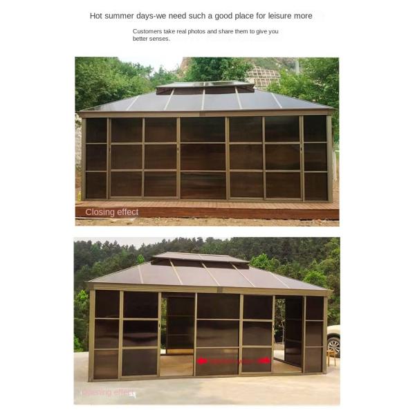 Double Ceiling Waterproof Gazebo Sun Room