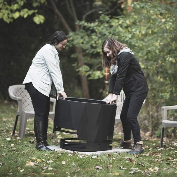 33'' Outdoor Living Fire Pits Steel Mammoth Patio Smoke Free