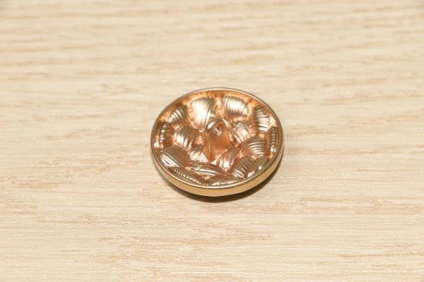 40L Decorative Clothing Buttons Rose Gold Epoxy Transparent