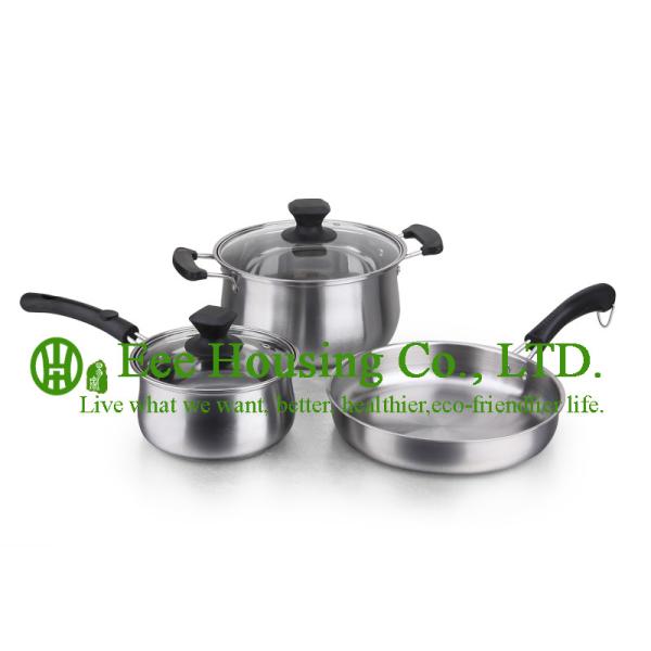 cookware with stainless steel manufactuer in China, kitchenware for sale, fry pan, woks,soup pot,milk pot for kitchen