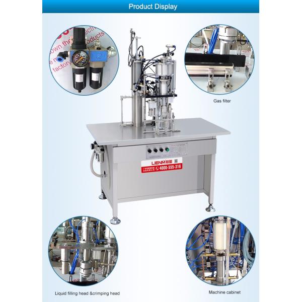 Semi-automatic Air Freshener Aerosol Can Filling Machine