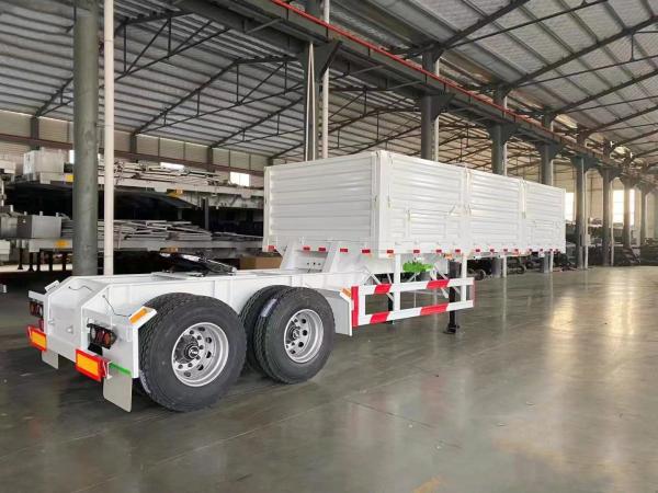 Multi-Purpose Railing Semi Trailer with 1310mm Wheel Base Heavy Mechanical Suspension