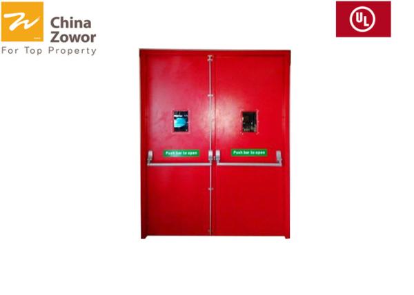 Insulated 70mm Leaf UL Listed 60Min Fireproof Steel Door