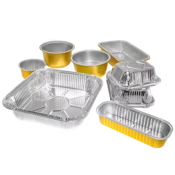 18 oz contenant en feuille d'aviation lisse 520 ml boîte de déjeuner en feuille d'aluminium de qualité aviation