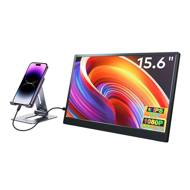 1080P FHD 15.6 Inch Portable Monitor IPS 60Hz Adjustable Portable Monitor For Laptop