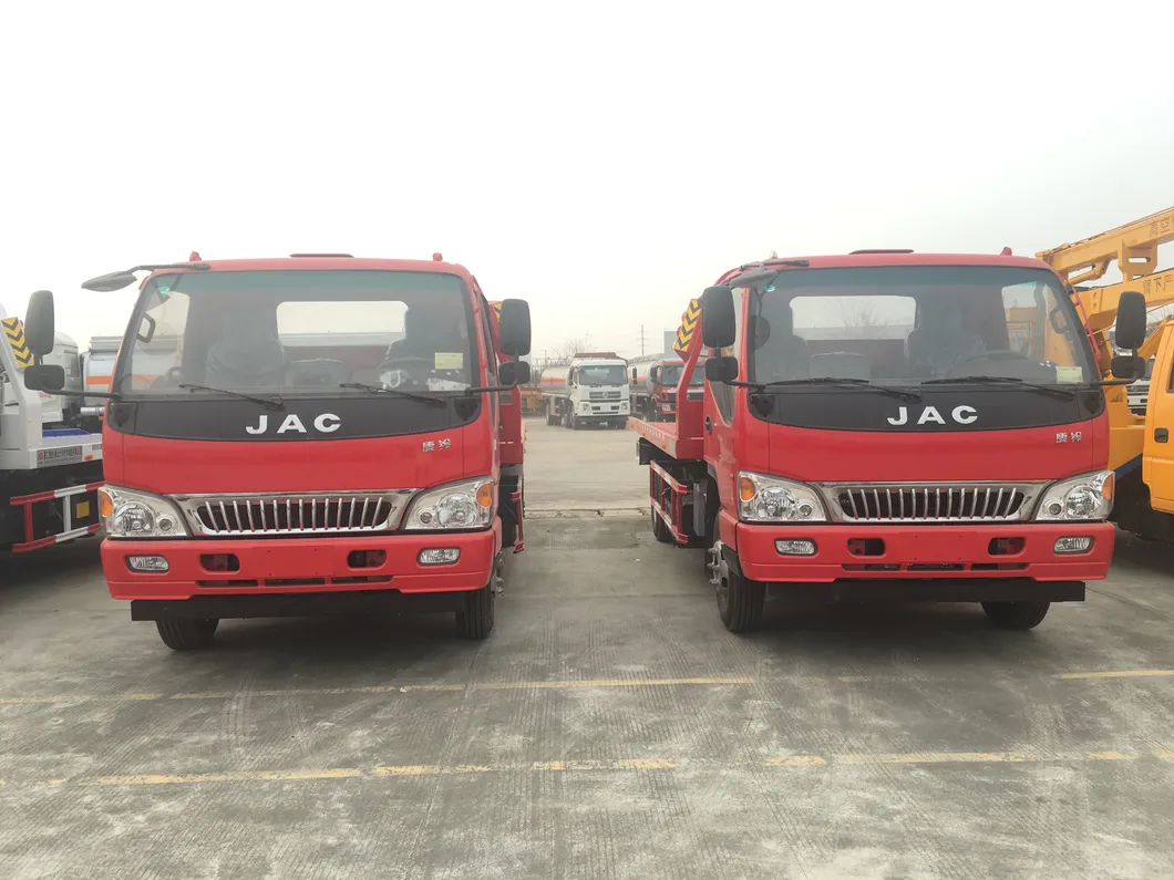 One Carry Two Road Wrecker Truck 5tons Flatbed Tow Truck Road Rescue Vehicles