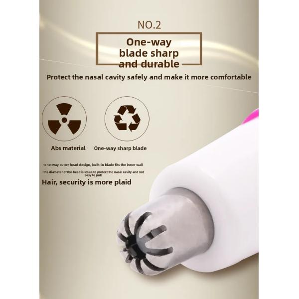 ANBOLIFE Electric Nose Hair Trimmer with Lithium Battery for Household Use Durable Plastic Personal Groomer