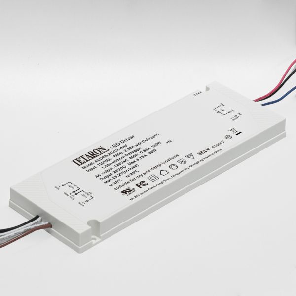 Letaron US 24V 90W Mirror Light LED Driver Integrated Relay Control with Cables