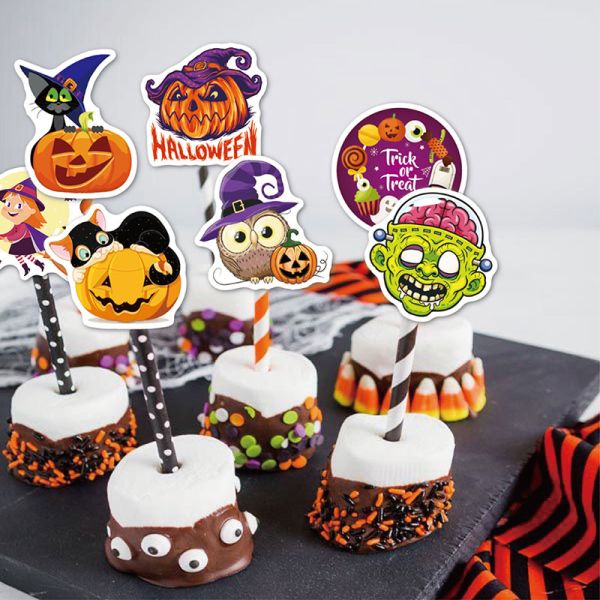 ODM Adhesive Halloween Window Vinyl Kiss Cut Stickers Printing
