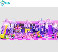 Castelo Personalizado Temática Crianças Soft Playground Labirinto Play Slide Swing Playground Equipamento