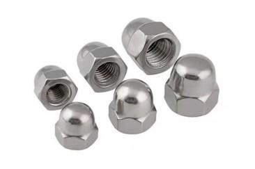 Din 1587 One Piece Carbon Steel Zinc Planted Hexagon Domed Cap Nut